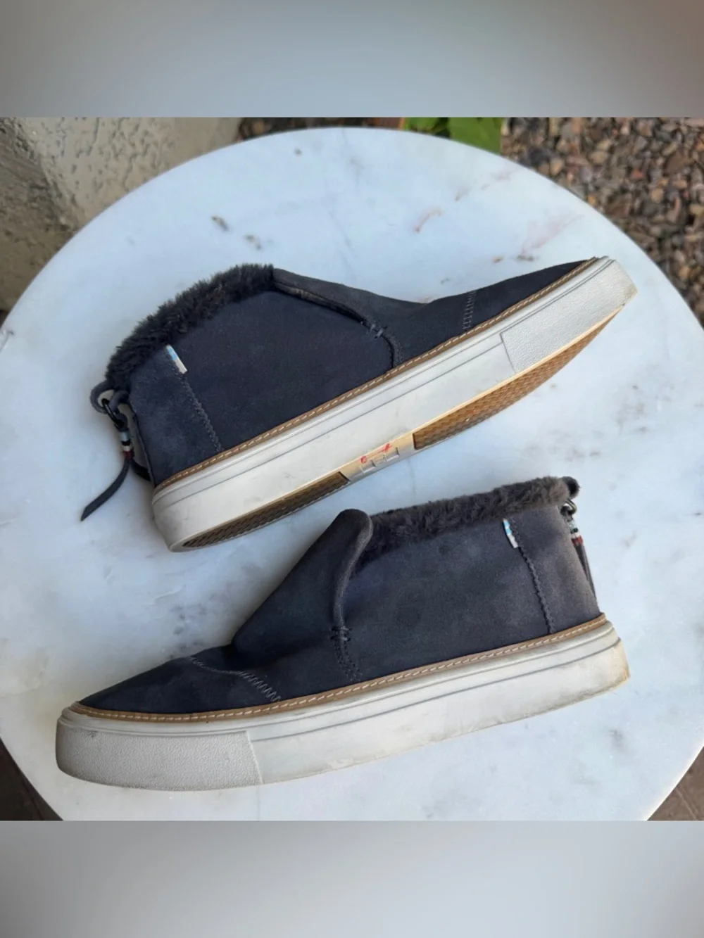 Tom’s Paxton Slip On Suede Fur Loafers